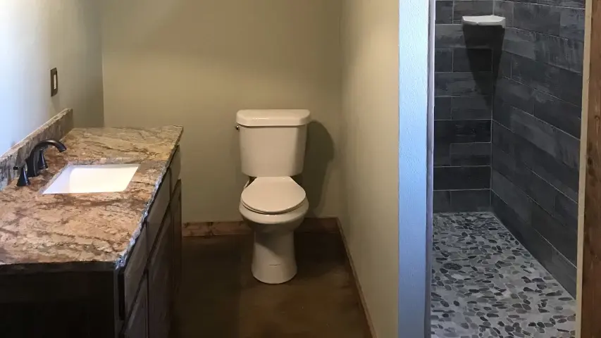 Barndominium Interior Bathroom with Shower