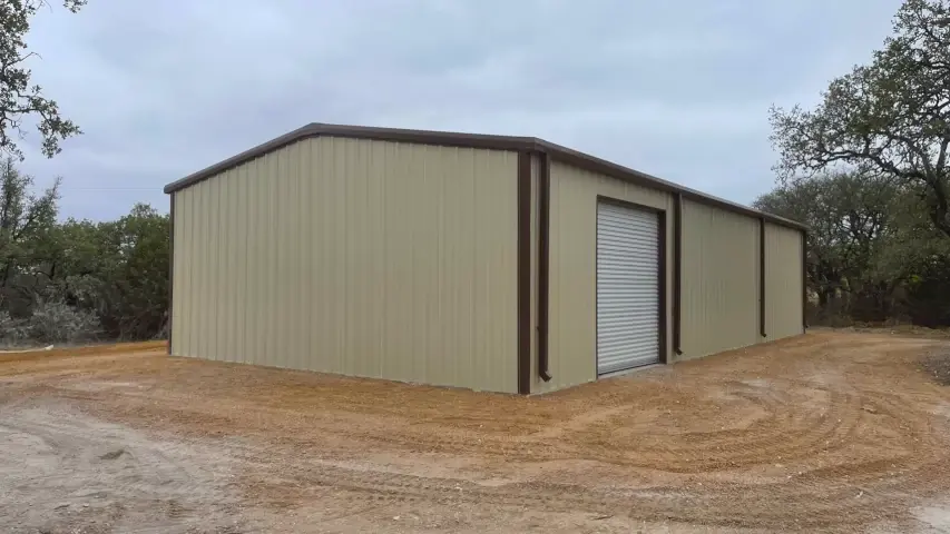 Metal building storage