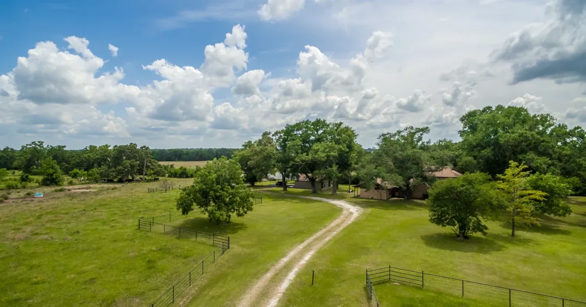 Texas ranch aeriel view featured