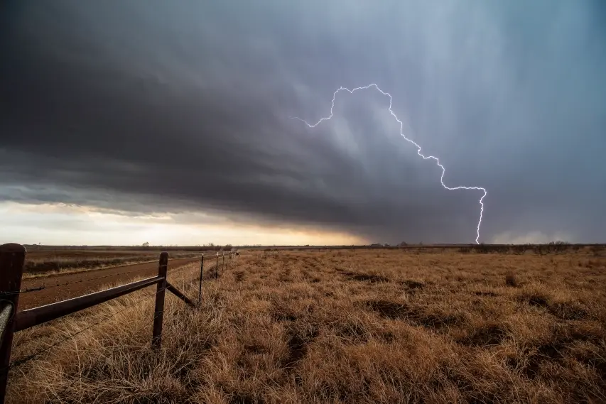 Texas ranch lightning