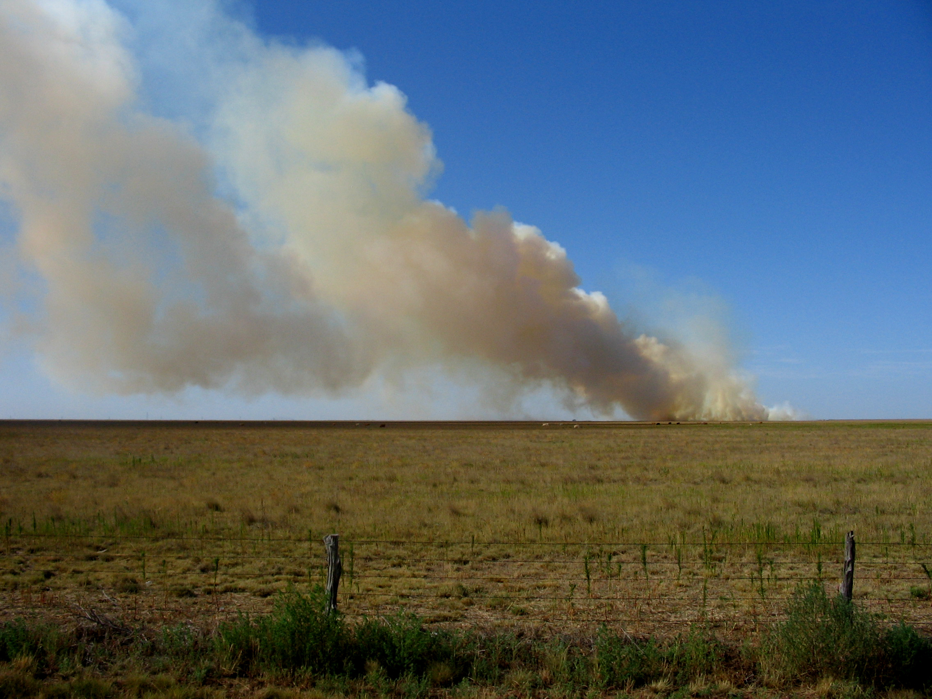 Texas wildfire fencing