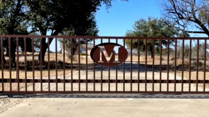 Ranch Entrance with Automatic Gate Opener