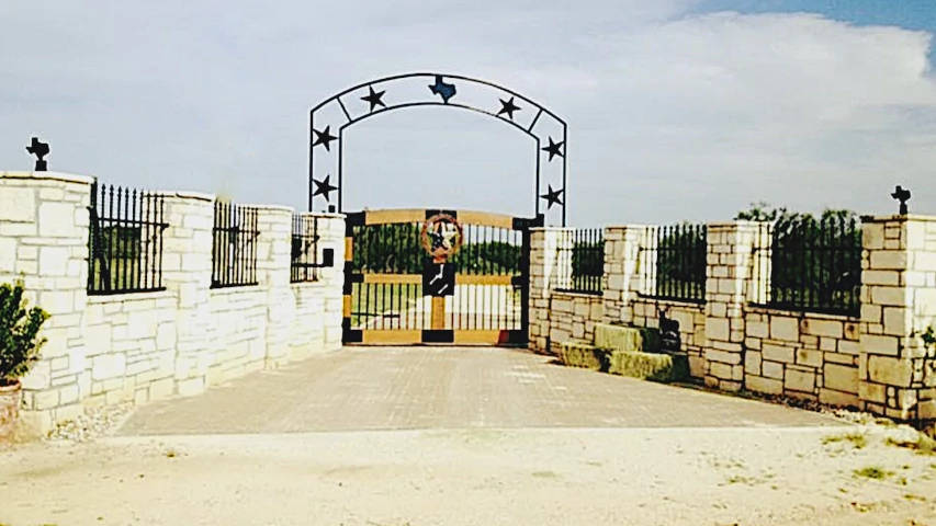Wooden Ranch Gate Entrance