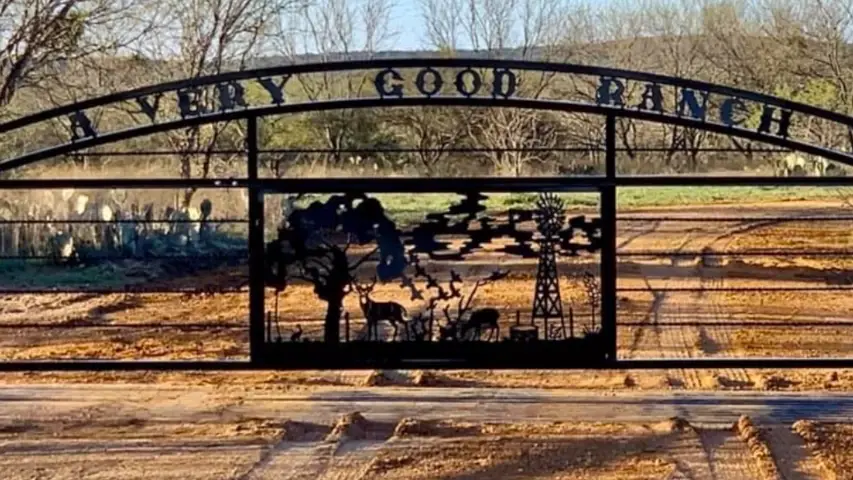 Ornamental Custom Ranch Entrance