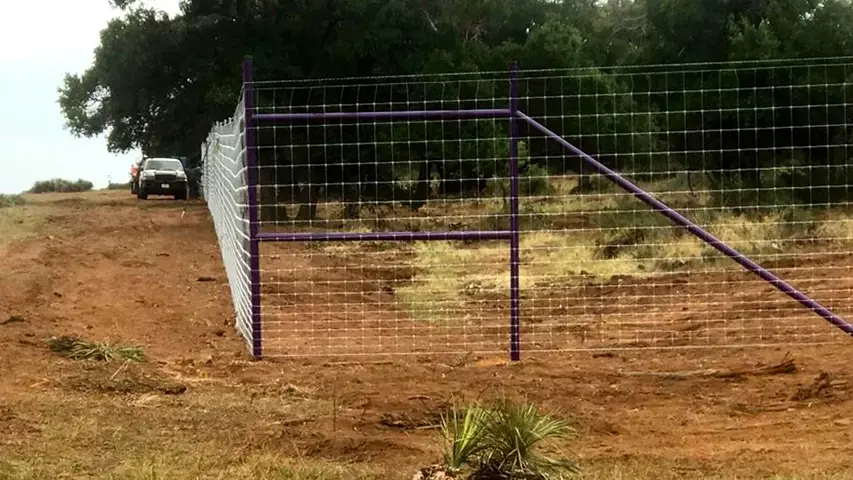Woven mesh barbed combo fencing